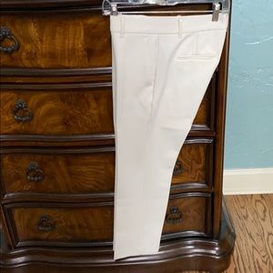 Ivory slim trousers